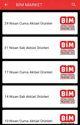 Market Broşürleri android App screenshot 1